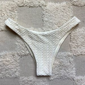 Monday Swimwear Ivory Crochet Byron Bottoms